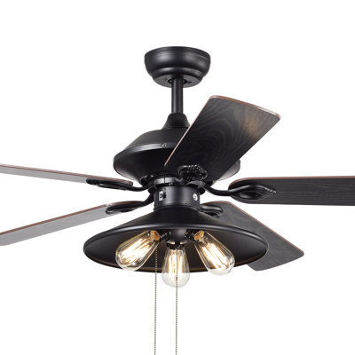 Ventilateur de plafond 52 pales 52 "avec télécommande et ensemble d'éclairage inclus Nielson