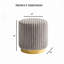 Tabouret décoratif rond en acier inoxydable-1758728100