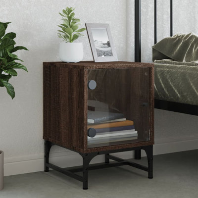 Genagra 35cm W Steel Bedside Table