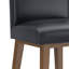 Tabouret pivotant réglable en bois et rembourré Wyndham