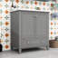 Meuble-lavabo simple 30 po avec plateau en céramique Niyoka-807910057