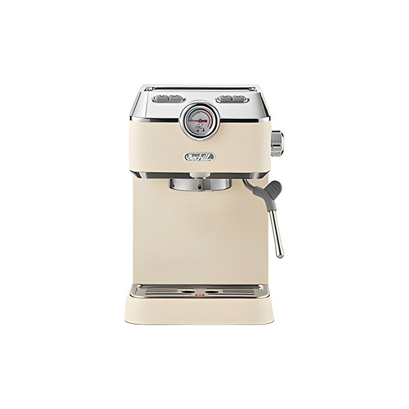 Compact Home Semi-Automatic Pressure Coffee Machine, Espresso & Americano Extraction with Milk Frother