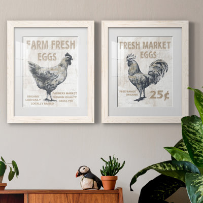 Farm Fresh Chicken - ensemble de 2 reproductions