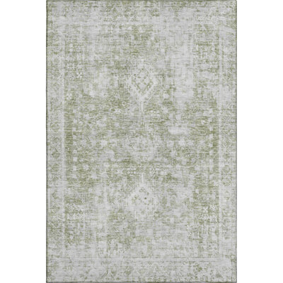 Premium Machine Washable Larock AMF1229 Global Rug