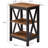 Full Metal Bed with 2 Brown Nightstands – 3 Piece Modern Bedroom Set-157221602-157221603