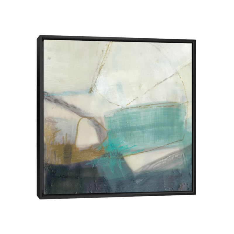 « défense i », reproduction sur toile, H 18 po x l 18 po x P 1,5 po, Toile avec cadre noir, Pas de tapis