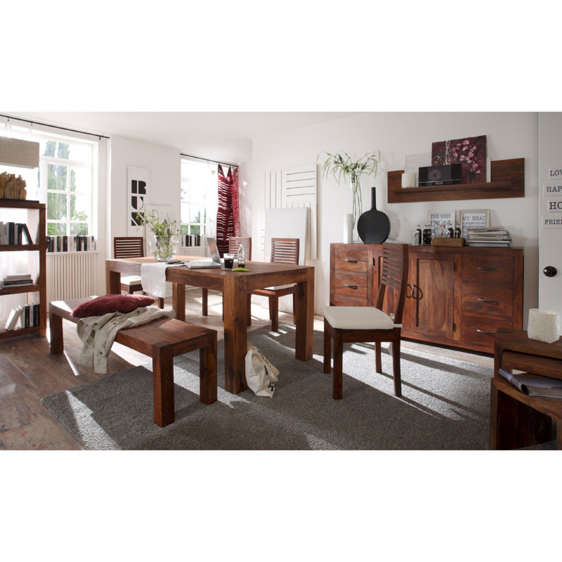 Frankford Solid Wood Frame End Table, Brown