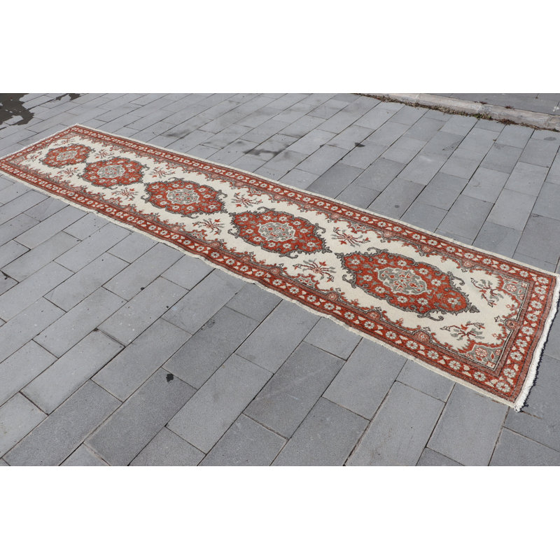 Tapis de couloir turc rétro fabriqué à la main pour la cuisine et le couloir