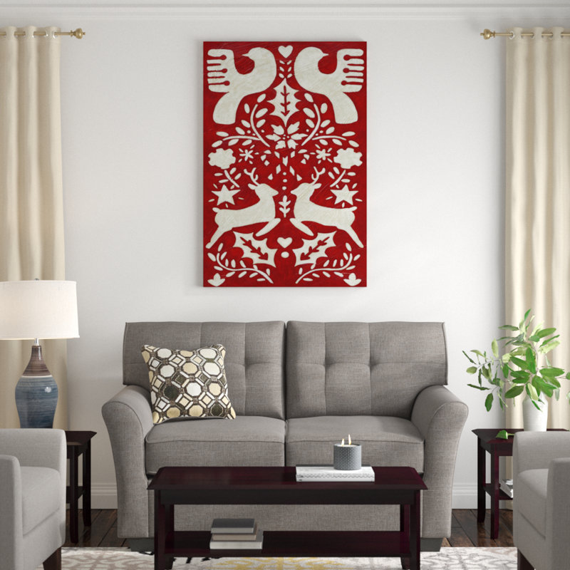 Christmas Joy I by Chariklia Zarris - Graphic Art Print, Wrapped Canvas, 122cm H x 81cm W x 3.18cm D