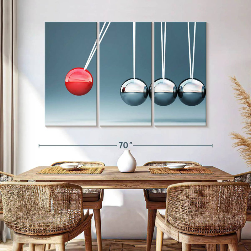 Keiri Newton's Cradle Spheres, 32" H x 50" W