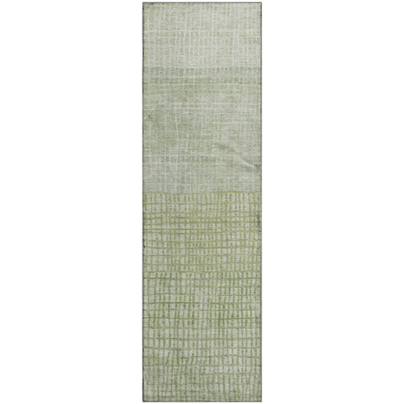 Tapis géométrique de qualité supérieure lavable à la machine Monnier AMF1831, Tapis de couloir 2 pi 3 po x 7 pi 6 po
