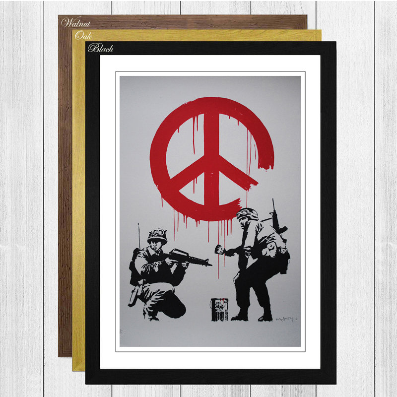 Single Picture Frame Painting, Black