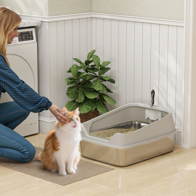 Stainless Steel, PP Litter Box