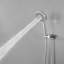 Robinet de douche à jet simple avec pomme de douche 3 jets 2,5 gallons par minute avec haute pression en chrome poli (valve incluse)