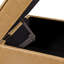 Repose-pieds 17,5 po en similicuir avec rangement-536830740