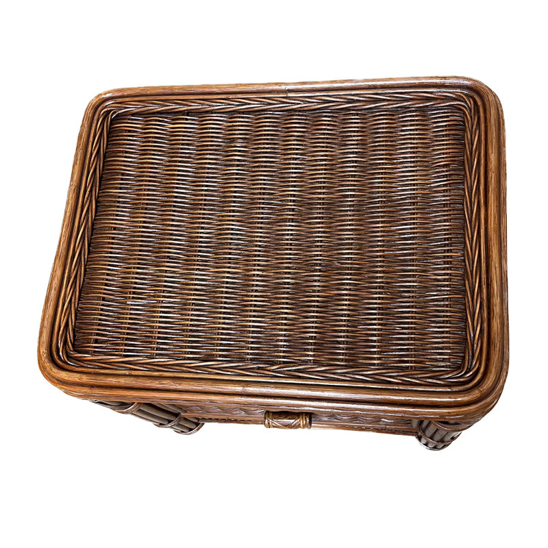 Woodlake 25'' W Wicker / Rattan Nightstand, Brown