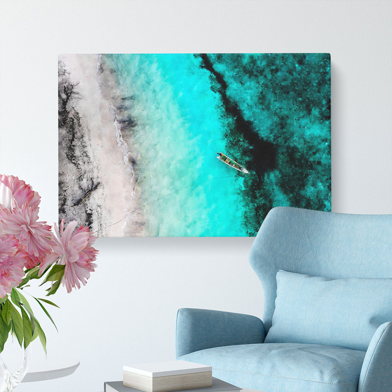 Above Atauro Island Painting - Wrapped Canvas, 35cm H x 50cm W x 3cm D
