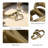 Hayslett Decorative Object Aluminum Heart Shape Glam Style for Home Office Bedroom Living Room Decor - 2" Gold & Metallic