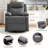  Recliner Chair, 360° Swivel Rocker Recliners For Living Room, Small Recliner For Small Spaces, Fabric Manual Recliners With Side Pockects-725077898