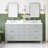 Ariel Monroe 66 Inch Double Rectangular Sink Bathroom Vanity With Carrara White Quartz Countertop-105988823