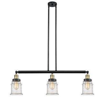 Luminaire suspendu linéaire pour îlot de cuisine à 3 lumières Galaviz