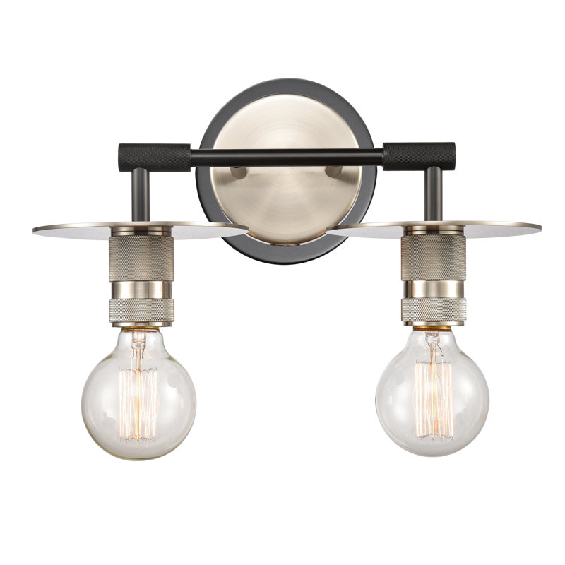 Yeager 2 - Light Dimmable Vanity Light, Brushed Satin Nickel, No Bulb Included