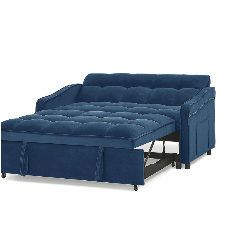 Canapé-lit avec causeuse Loveseat, Bleu