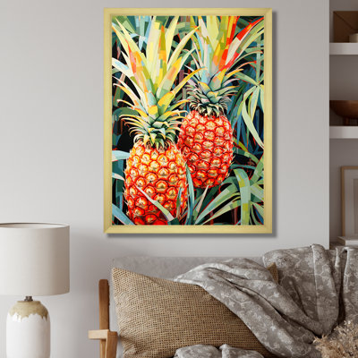 «Sunny Pineapple Serenade I», reproduction sur toile
