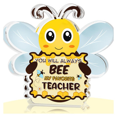 Presse-papiers Bee Crystal Teacher Appruation 6 pouces