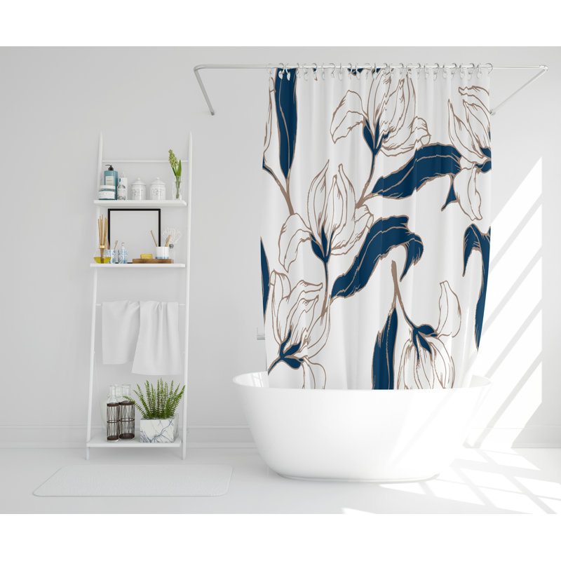 Bladwell Polyester Shower Curtain Set, 177cm H x 177cm W