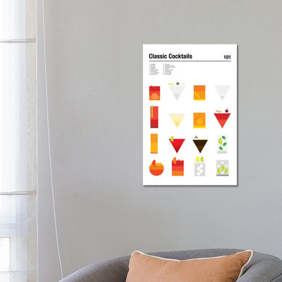Classic Cocktails 101 by Nick Barclay - Print on Canvas