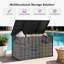 Boîte de rangement pour l'extérieur pour terrasse avec couvercle de rangement pour terrasse et coussins de 160 gallons pour l'extérieur-132134561-130634898