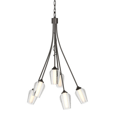 Lustre géométrique à 6 lumières Flora