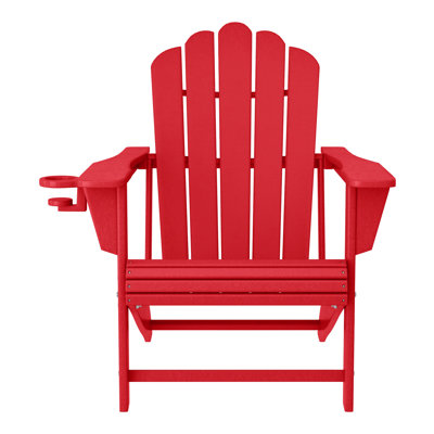 Lucus All-Weather Poly Adirondack Chair with Ottoman