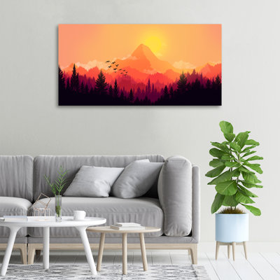 Mountain Landscape - Wrapped Canvas Print