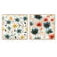Ouillet - Ensemble de 2 collages carrés botaniques abstraits-101849101-101849099