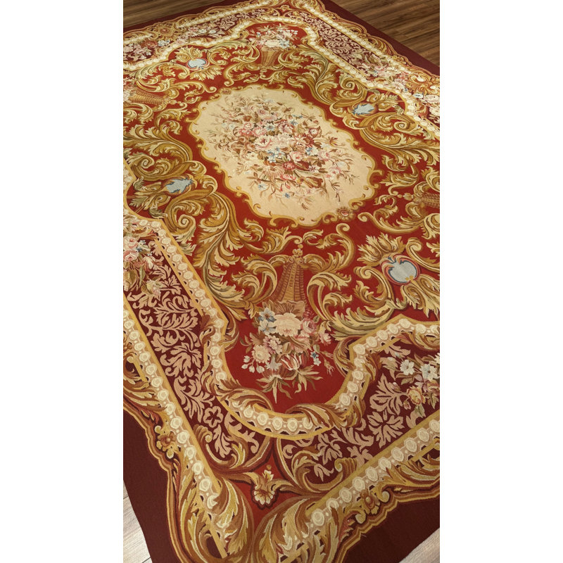 Tapis en laine beige noué à la main Original Original