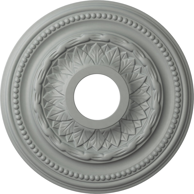 Endurathane Galway Ceiling Medallion, 15 3/4"OD x 3 1/4"ID x 1"P (Fits Canopies up to 3 1/4"), Factory Primed, Primed