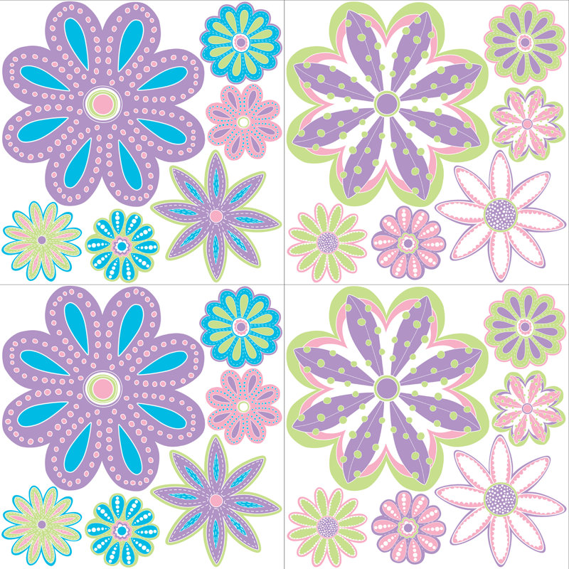 Décalcomanie patchwork Daisy Blox