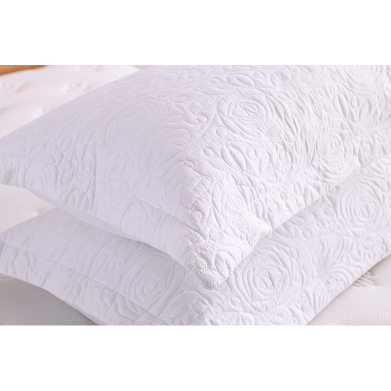 P-solid Shams Polyester Bedding, King, Cream