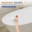 Baignoire îlot 180 x 89 cm en résine de pierre avec trop-plein et bonde rétractable-110853032