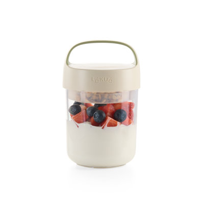 Lékué Natural Jar with Spoon, 400 ml