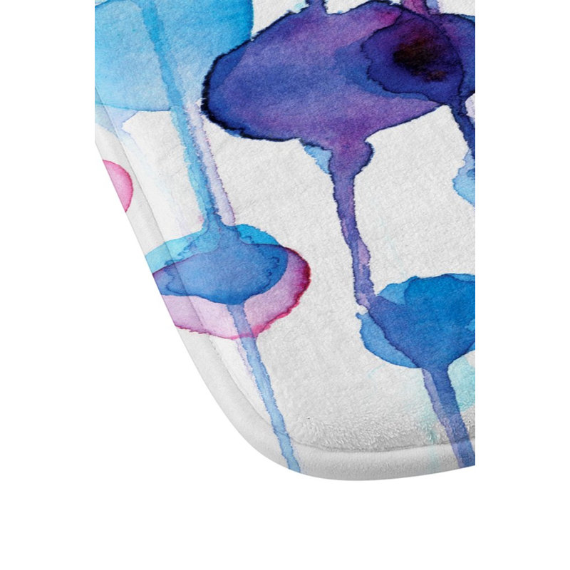 Tapis pour salle de bain abstract aquarelle