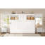 Lit simple en blanc avec remplacement de charge, tiroir et 2 unités de rangement - Représentant en pin de qualité, armoires-32170146