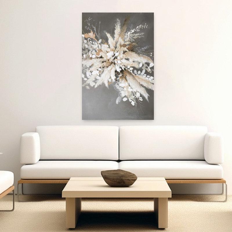 Feuilles légères 1, art contemporain abstrait, H 60 po x l 40 po
