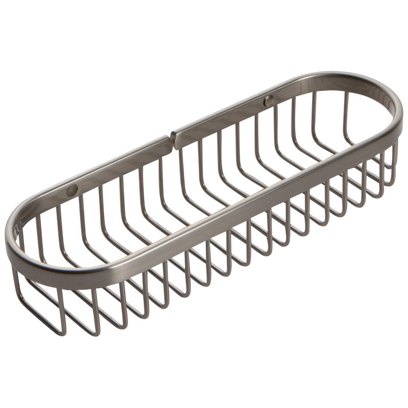 Splashables 11" Toiletry Basket, Satin Nickel