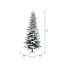 Sapin de Noël artificiel mince non illuminé Utica-121727896