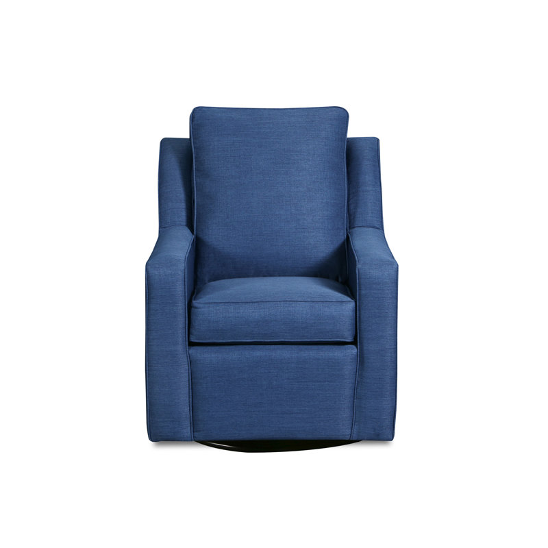 Fauteuil coulissant et pivotant Miley avec tissu cobalt - fabriqué aux États-Unis, Cobalt; cobalt