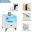 Luzius 40cm W Iron Bedside Table