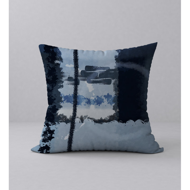 Reversible Throw Pillow, 18" H x 18" W